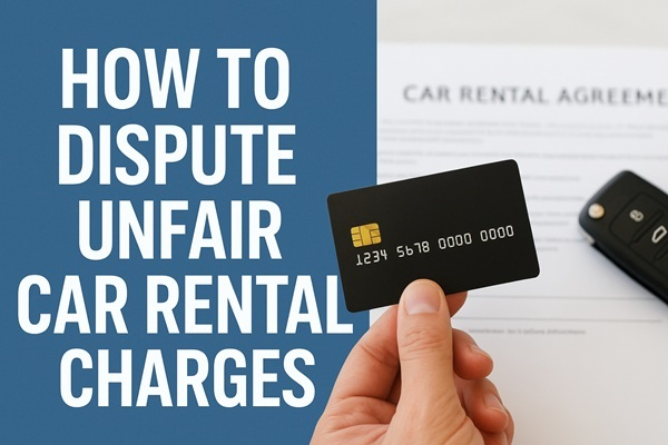 How to dispute unfair car rental charges with credit card protection and rental agreement